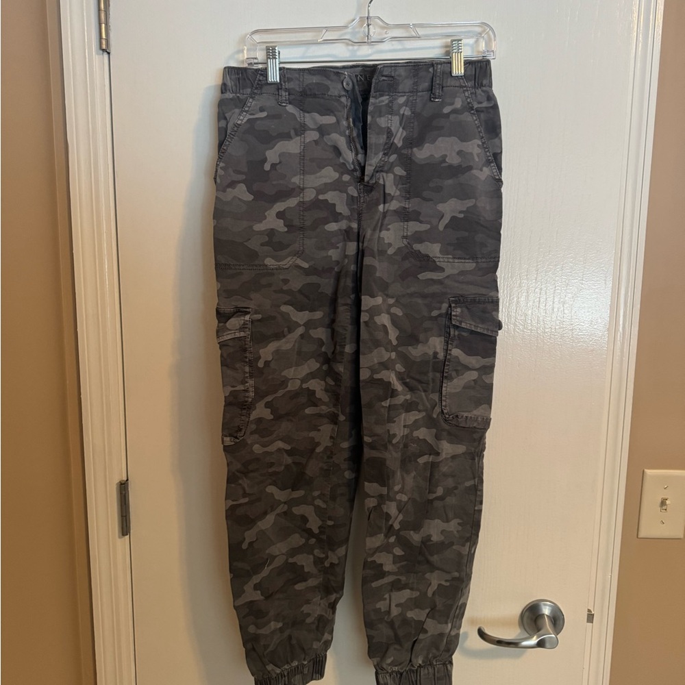 American Eagle Outfitters Gray Camouflage Cargo Pants
